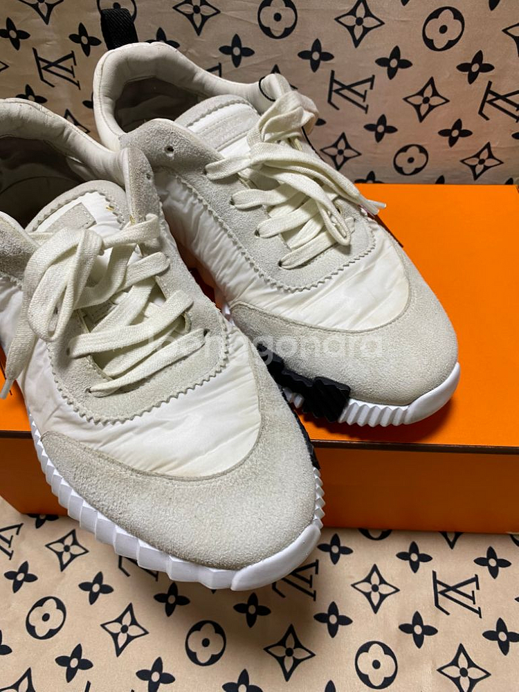 [41.5] 에르메스 바운싱 스니커즈 파라슈트 패브릭--4