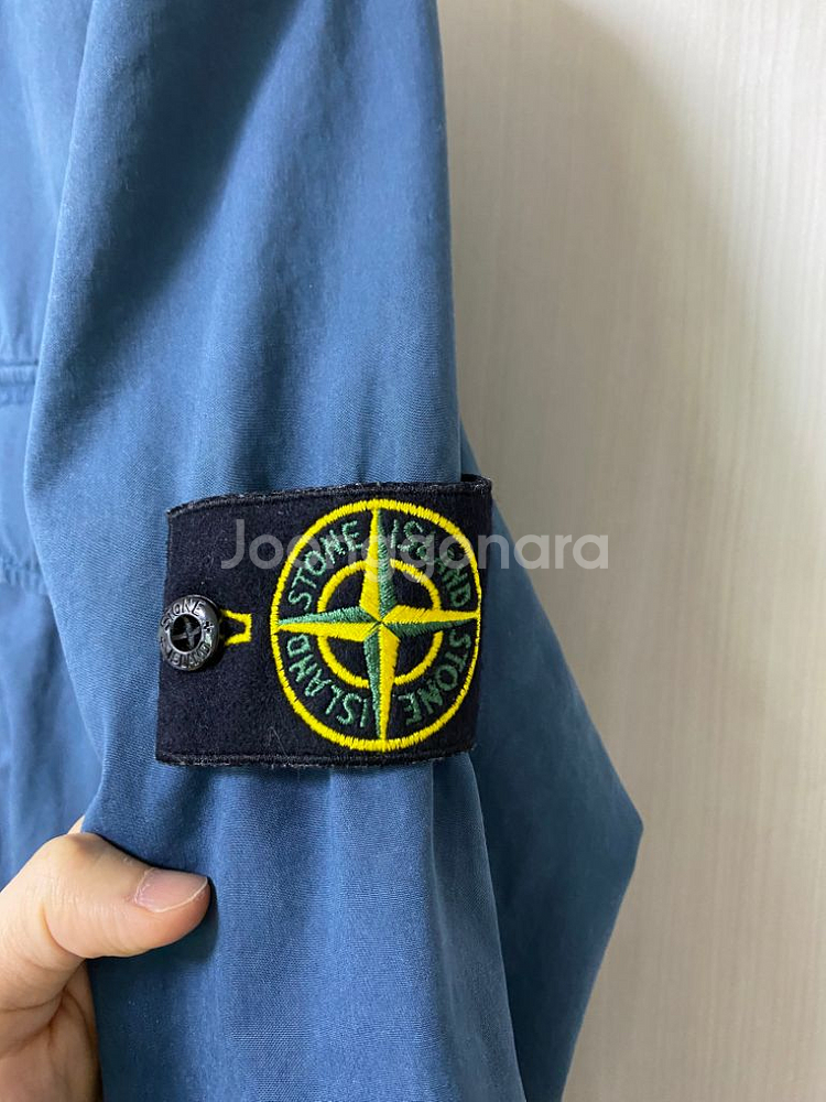 [S] 21fw 스톤아일랜드 올드이펙트 오버셔츠 블루--1