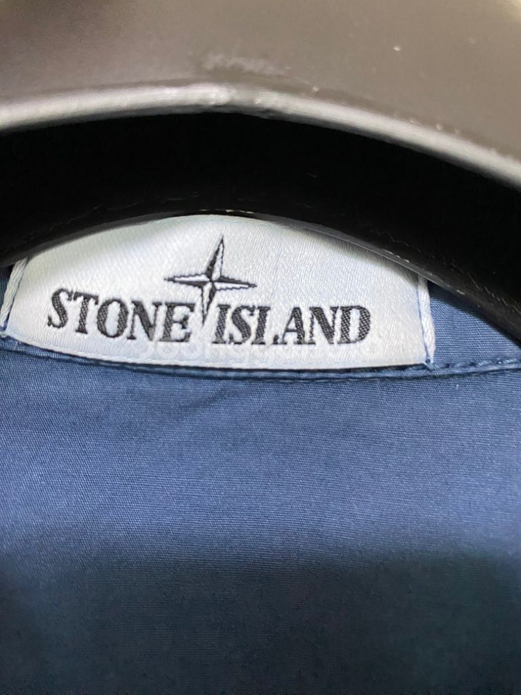 [S] 21fw 스톤아일랜드 올드이펙트 오버셔츠 블루--3