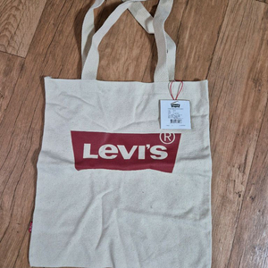 리바이스 로고 캔버스 에코백 아이보리 새상품