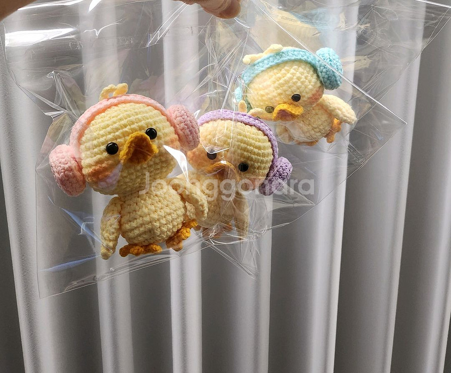 뜨개 오리인형--3