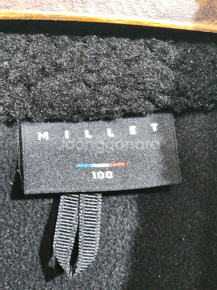 (100) 밀레 플리스 점퍼 블랙 뽀글이 후리스 자켓--2