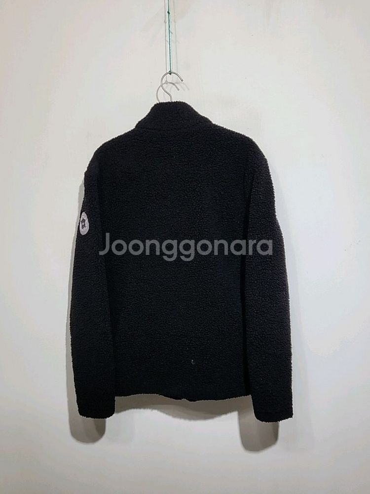 (100) 밀레 플리스 점퍼 블랙 뽀글이 후리스 자켓--6