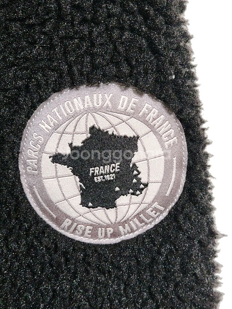 (100) 밀레 플리스 점퍼 블랙 뽀글이 후리스 자켓--4