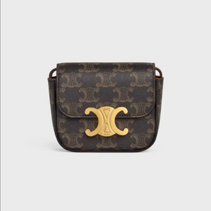 셀린느 미니 클로드 - 트리옹프 캔버스 & 카프스킨(가