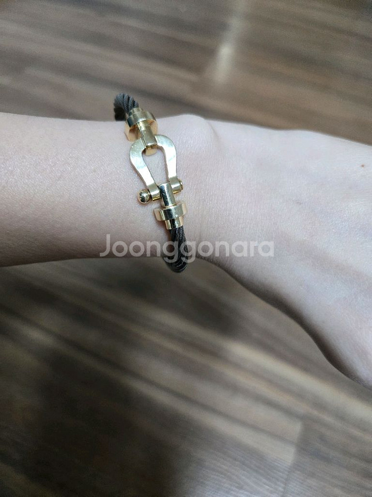 14k 프레드팔찌 엘골드--0