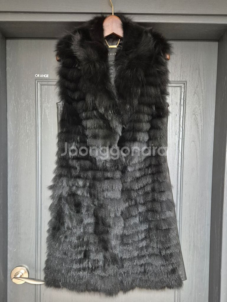 폭스 모피 베스트 조끼 55~66사이즈--0