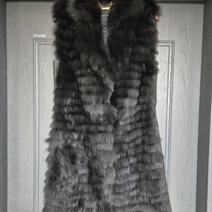 폭스 모피 베스트 조끼 55~66사이즈