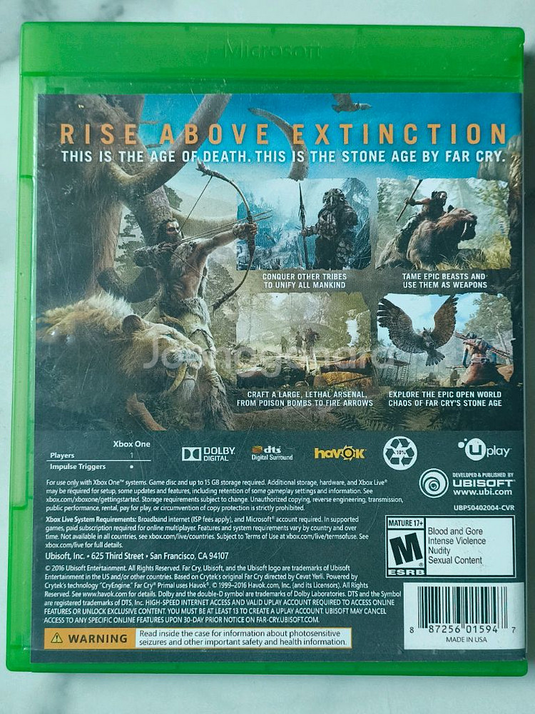 Xbox 파 크라이 프라이멀 북미판 (한글자막)--1