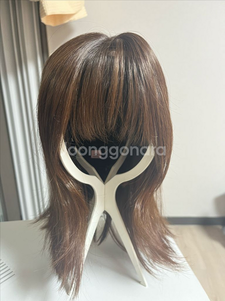 힐링햇 핑크에이지 가발 모자가발--0