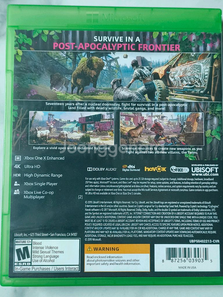 Xbox 파 크라이 뉴 던 북미판 (한글자막)--1