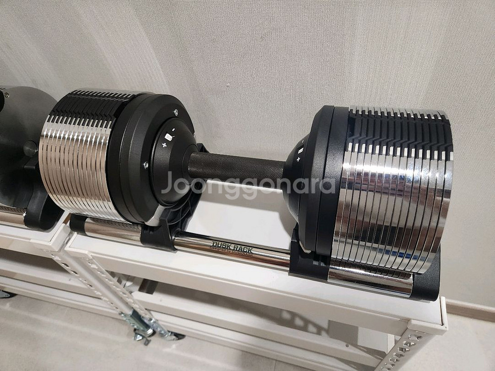 [신품] 원퀵덤벨 32kg 한쌍 + 거치대--0