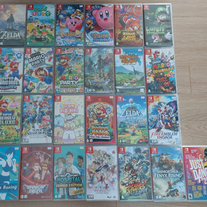 닌텐도스위치 젤다의전설 동물의숲 별의커비 슈퍼 마리오