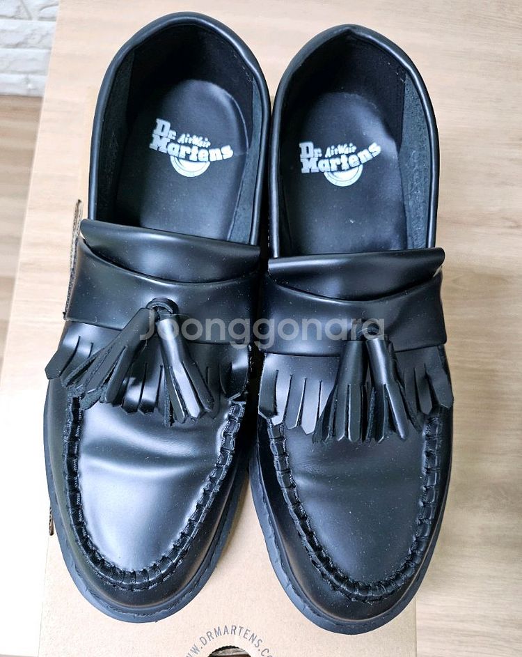 (정품)닥터마틴 아드리안 모노 블랙uk7 260--1