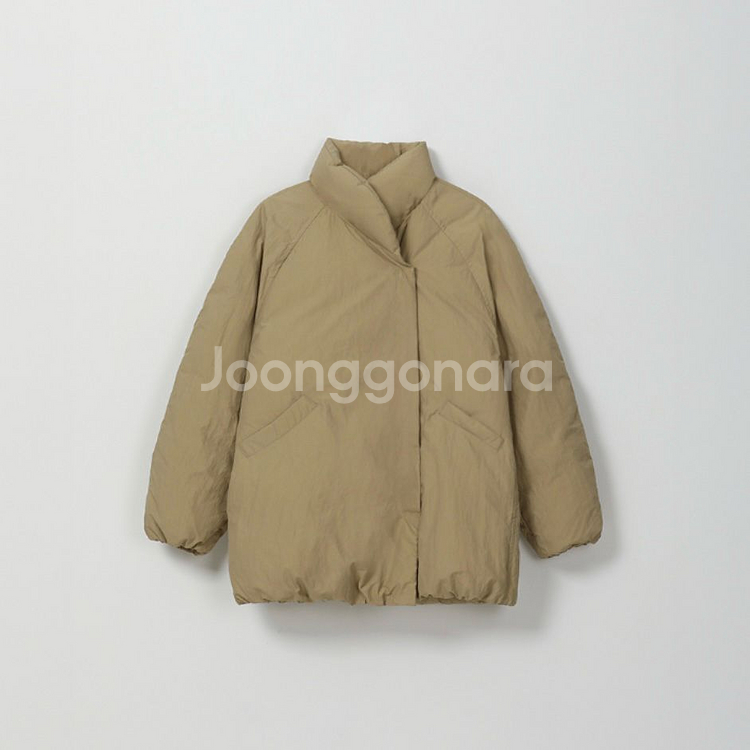 프레쉬라벨 꼬모 패딩 롱 베이지--5