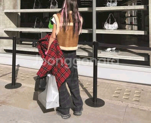 페퍼윤윤 투머치토커 리얼 양털 가죽 베스트--3