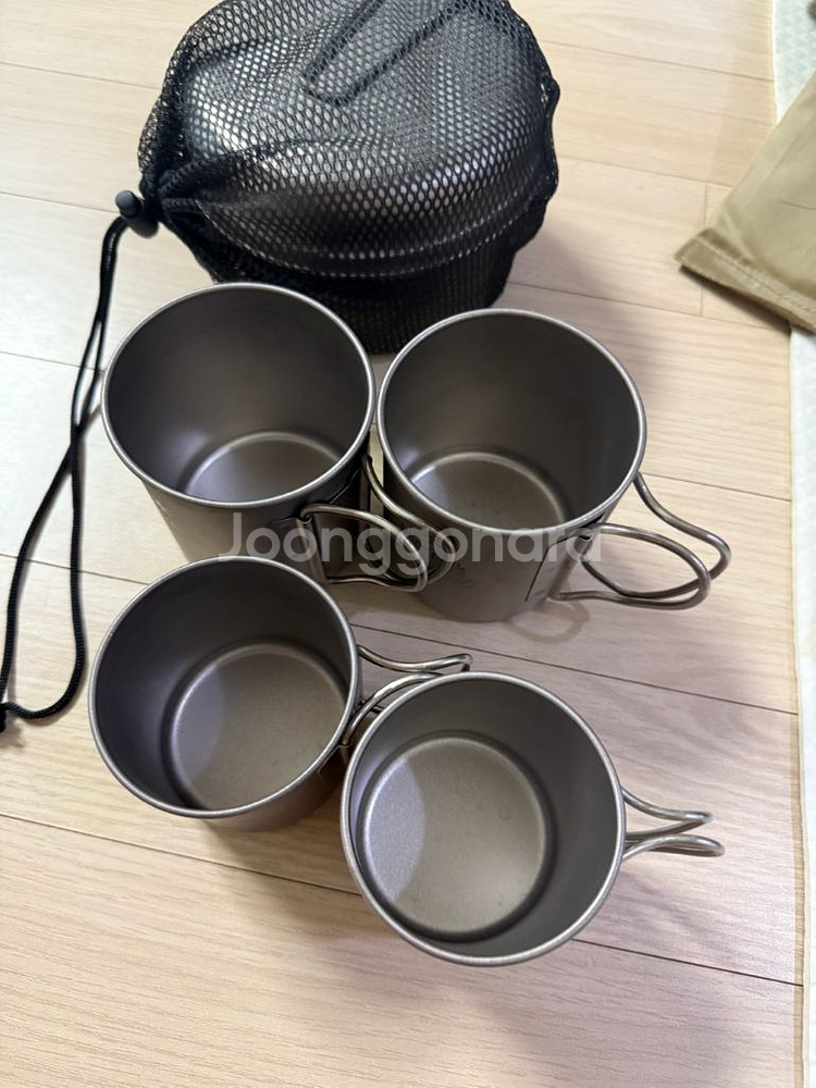 [스노우피크] 티타늄 머그 300, 450 총4개--2