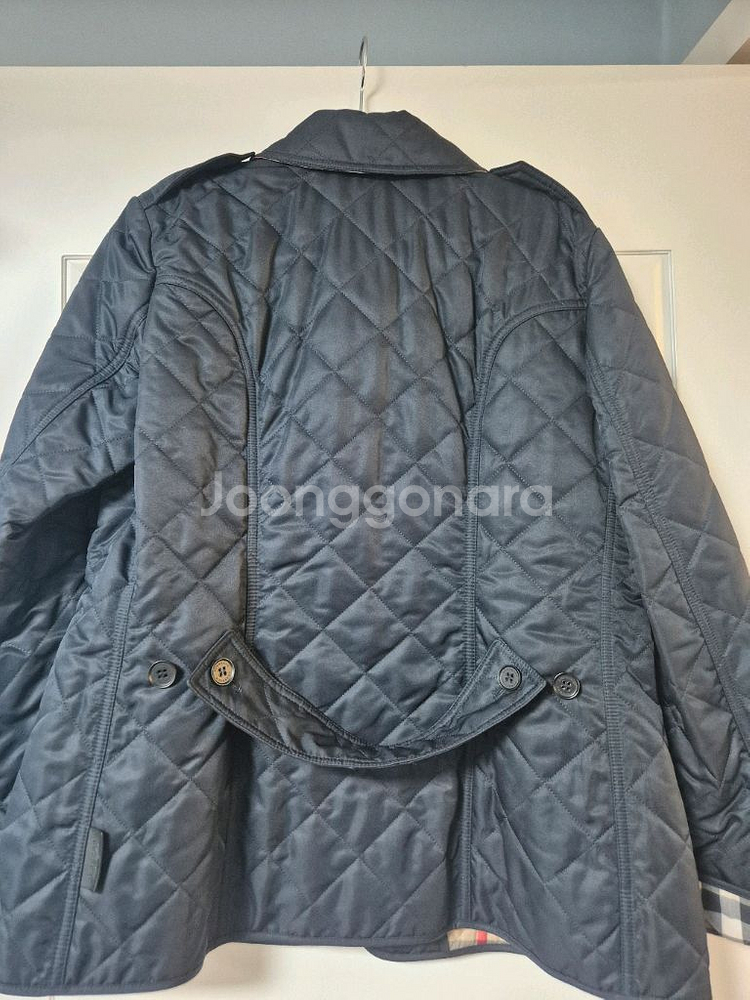 버버리 뉴플랭크비 퀼팅재킷 네이비 라지 싸이즈--4