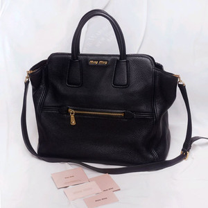 미우미우 비텔로 카리브 금장 블랙 2웨이 빅토트.숄더백