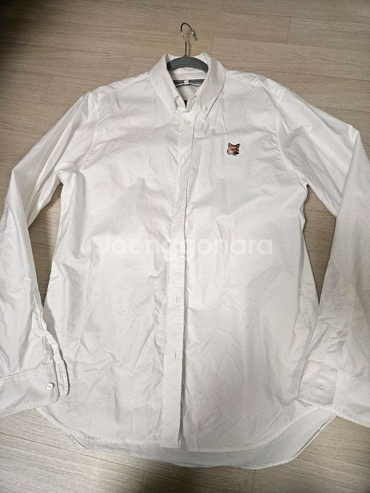 메종키츠네 폭스패치 화이트 셔츠 41사이즈--1