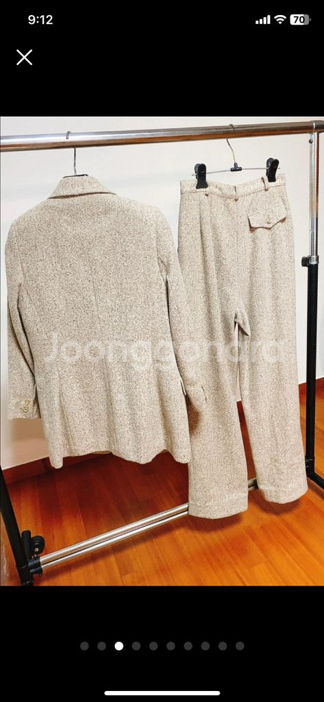 랑시 금사석인 3피스 자켓 바지 조끼세트. 고급원단 퀄--2