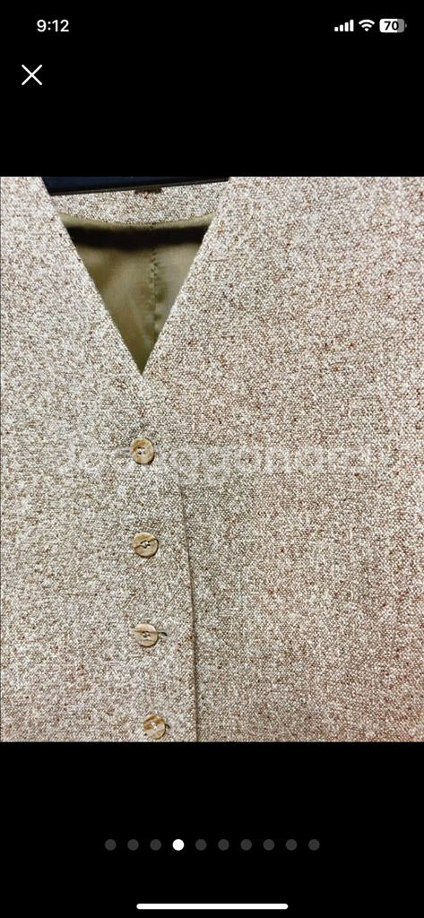 랑시 금사석인 3피스 자켓 바지 조끼세트. 고급원단 퀄--3