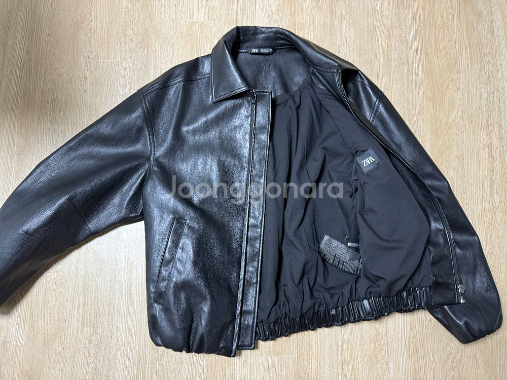 자라 남성 레더자켓 (새상품)--0