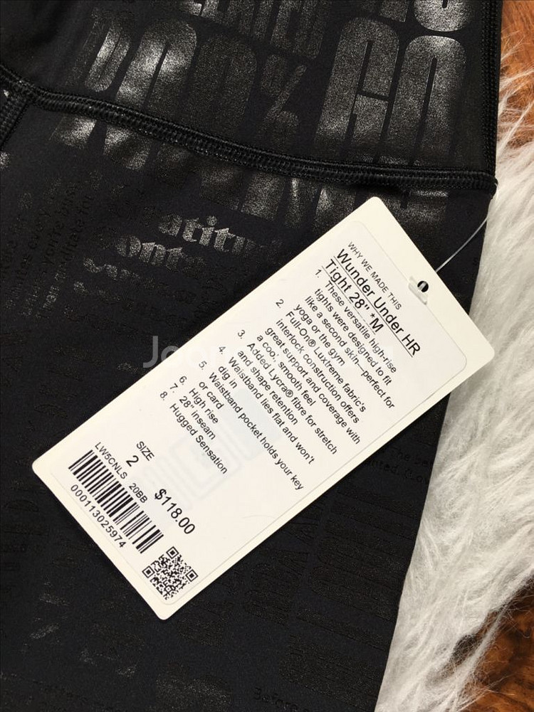 룰루레몬 20주년 레깅스 원더언더 Manifesto--7