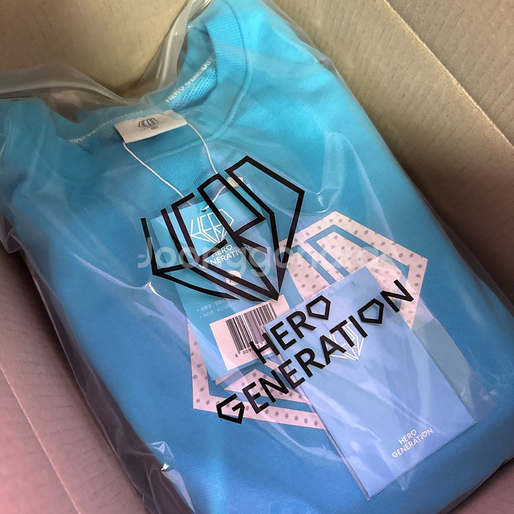 임영웅 스웻셔츠 블루 맨투맨 XL 새상품--0