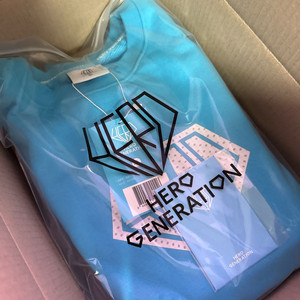 임영웅 스웻셔츠 블루 맨투맨 XL 새상품