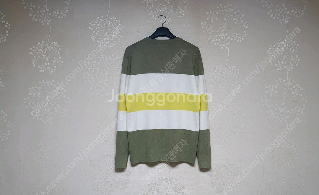 빈폴 면 100% 컬러블록니트--1