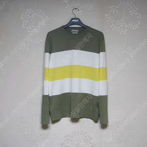 빈폴 면 100% 컬러블록니트