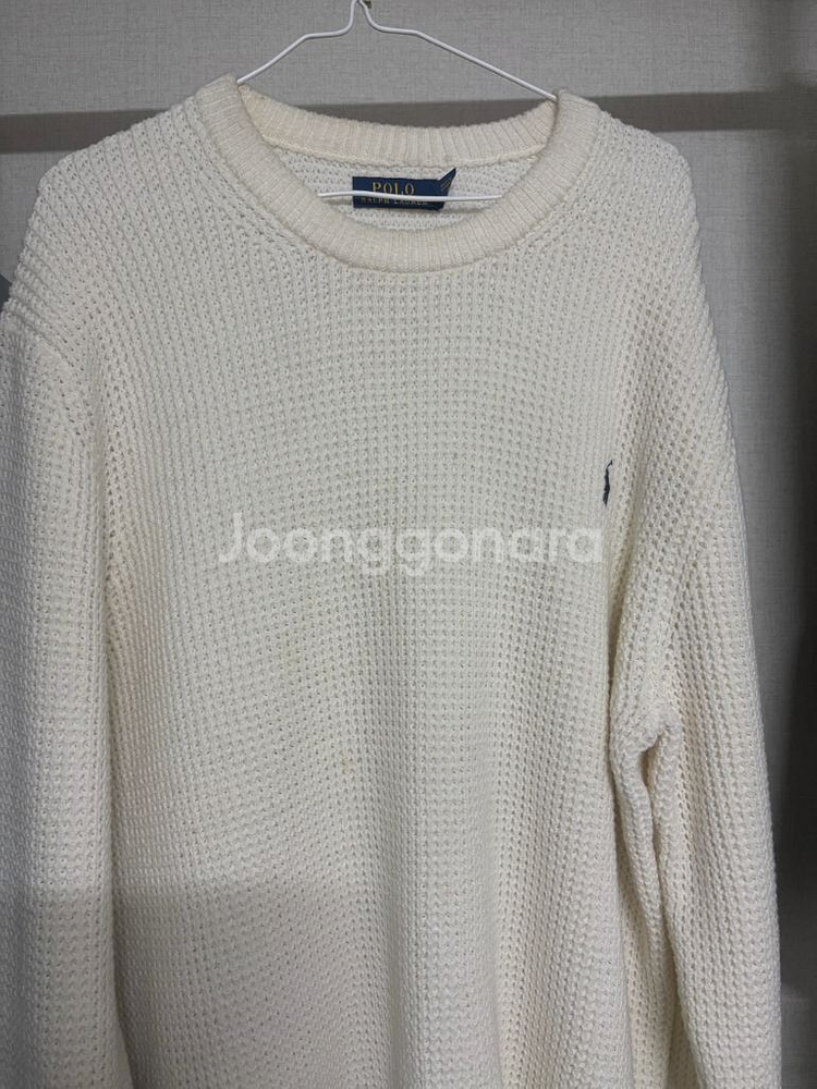 폴로 흰색 니트--0