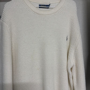 폴로 흰색 니트