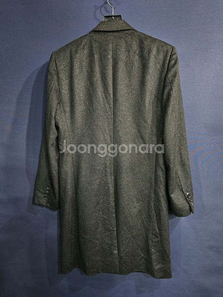 타임옴므 차콜컬러 남성 105 캐시미어 100% 롱코트--1