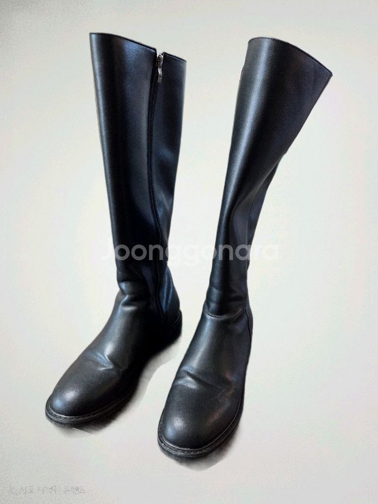 허시파피 소가죽 롱부츠--4