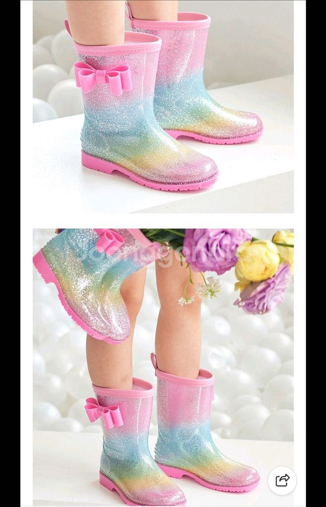 빔보빔바 리본 레인보우 장화 180 새상품--1