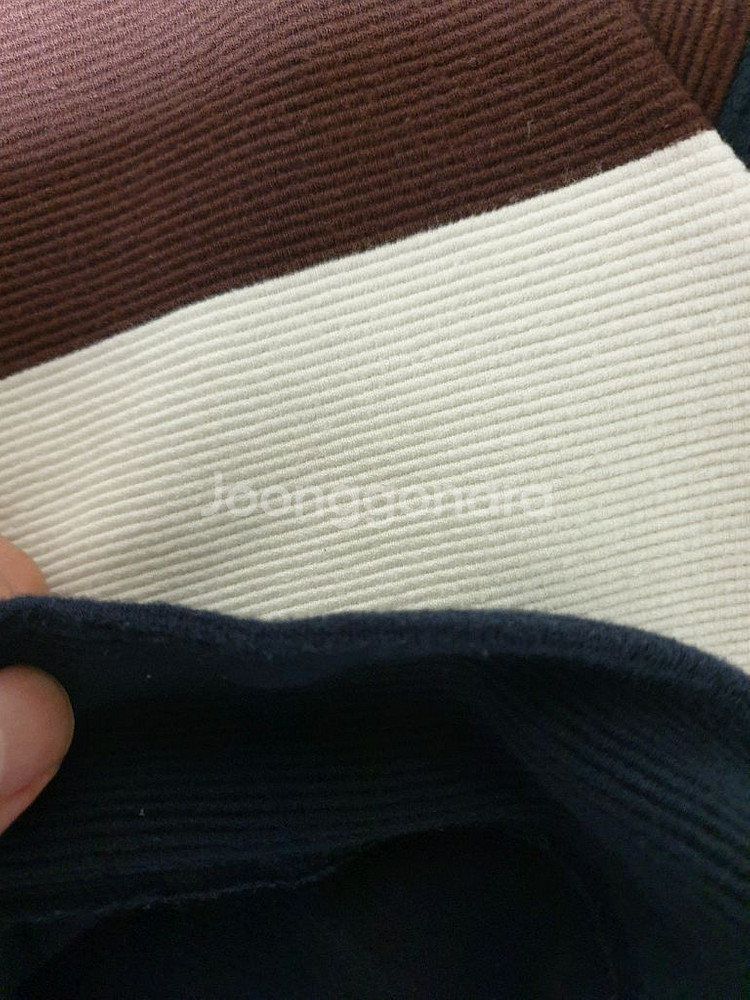 부산 라코스테 골지면 니트 스웨터 95 사이즈--5