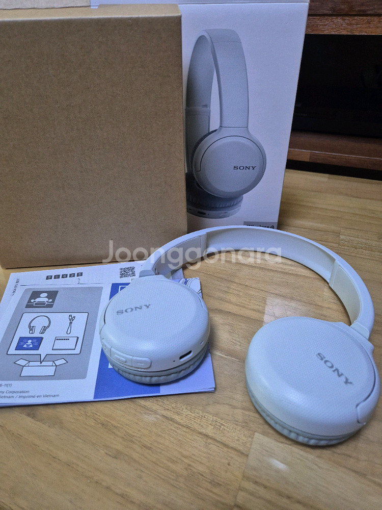 소니 블루투스 무선헤드폰 화이트 WH-CH510--0