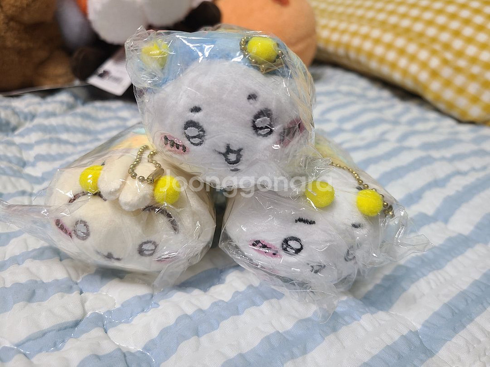 ~11/30 1천 할인 - 꿀벌 치이카와 키링 인형3종--0