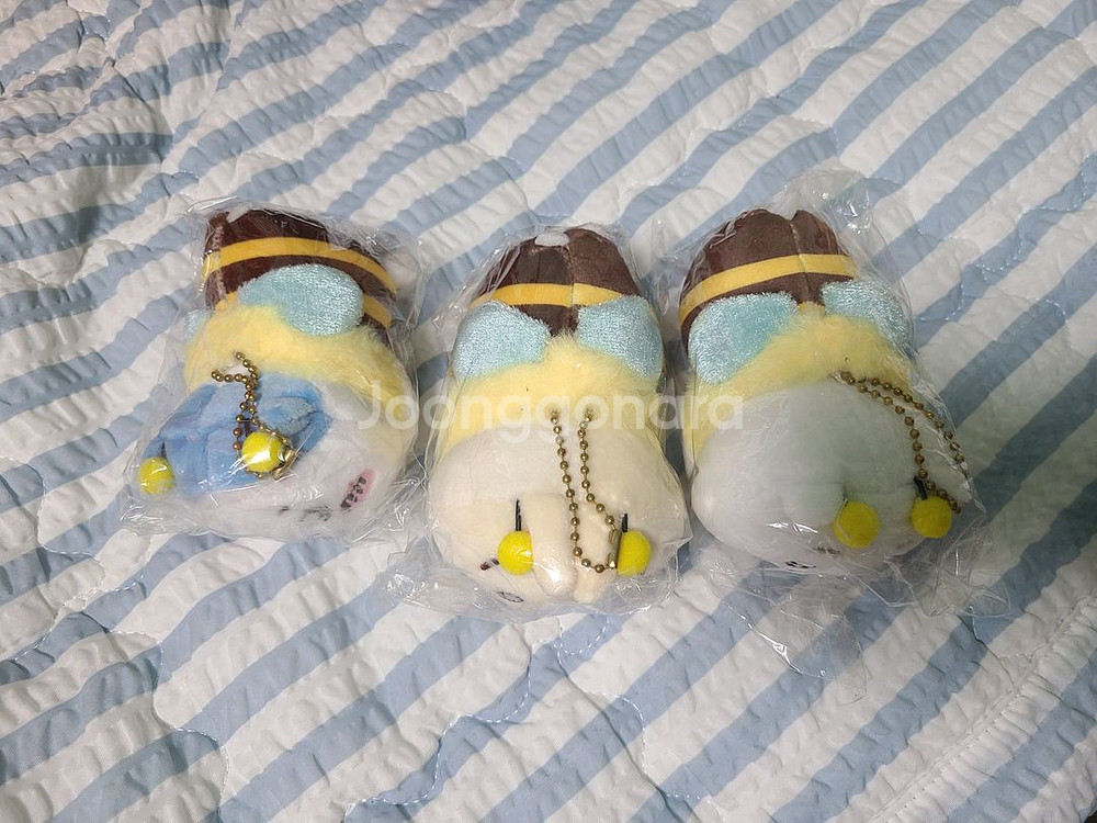 ~11/30 1천 할인 - 꿀벌 치이카와 키링 인형3종--2