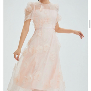 이바나헬싱키 핑크 플라워 원피스