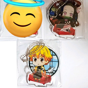 귀멸의 칼날 귀칼 아크릴스탠드 겸 키링 네즈코 젠이츠