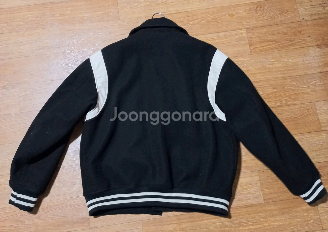 후아유 이동휘 바시티 자켓 블랙105xl--3