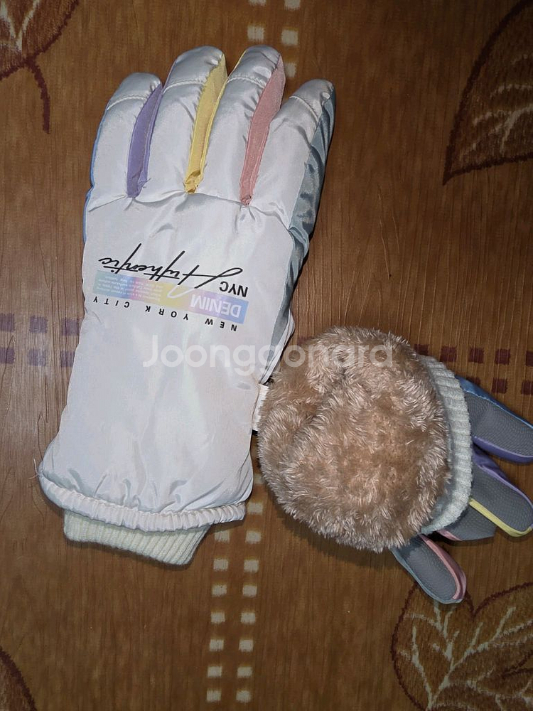보드 ㅡNYC DENIM 패딩 스키 장갑--3