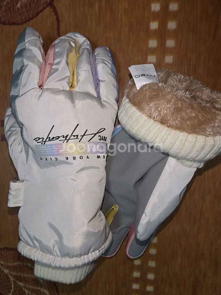 보드 ㅡNYC DENIM 패딩 스키 장갑--2