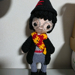 뜨개인형 해리포터 단발머리 소녀 소품 굿즈 인형