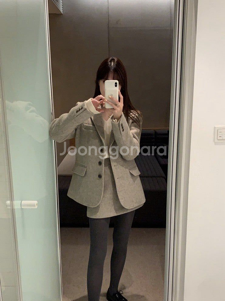 웨어웨더 wearweather 비비스커트 오트그레이 S--2