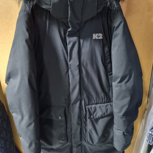 K2 남여공용 구스 후디 롱패딩