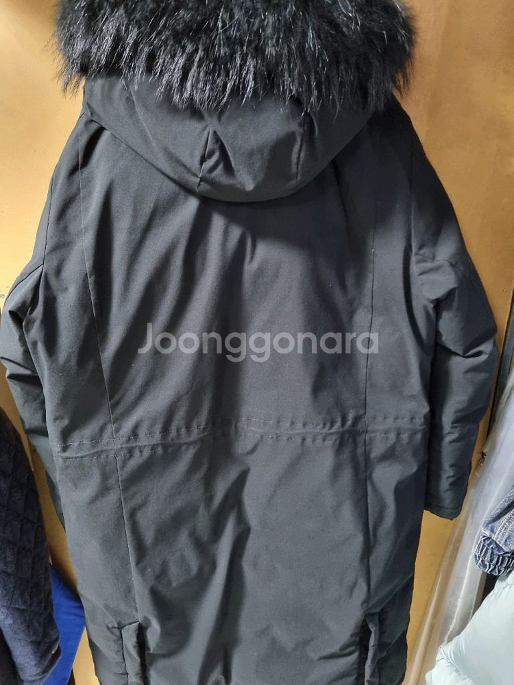 K2 남여공용 구스 후디 롱패딩--1